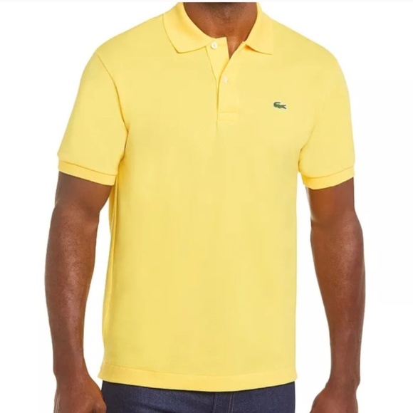 Lacoste Shirts Lacoste 0 Cotton Stretch Cobalt Blue Golf Polo Shirt